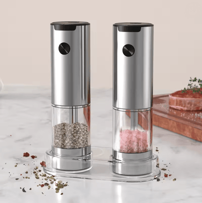 GrindMaster Pro Electric Salt and Pepper Grinder