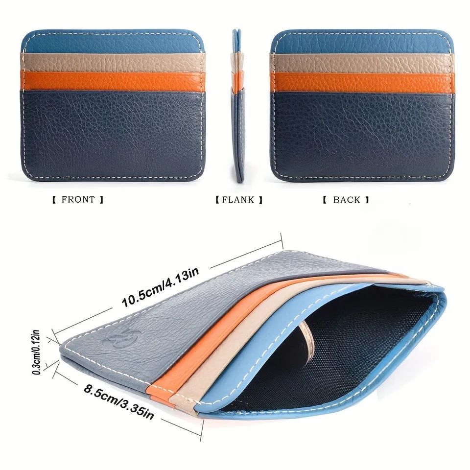 Ultra Thin Credit Card Holder Slim Minimalist Wallet With 6 Card Slots And Money Clip 1