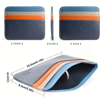 Ultra Thin Credit Card Holder Slim Minimalist Wallet With 6 Card Slots And Money Clip 1