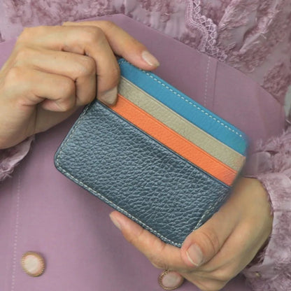 Ultra Thin Credit Card Holder Slim Minimalist Wallet With 6 Card Slots And Money Clip 3