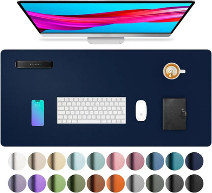 Large Waterproof PU Leather Desk Mat 12