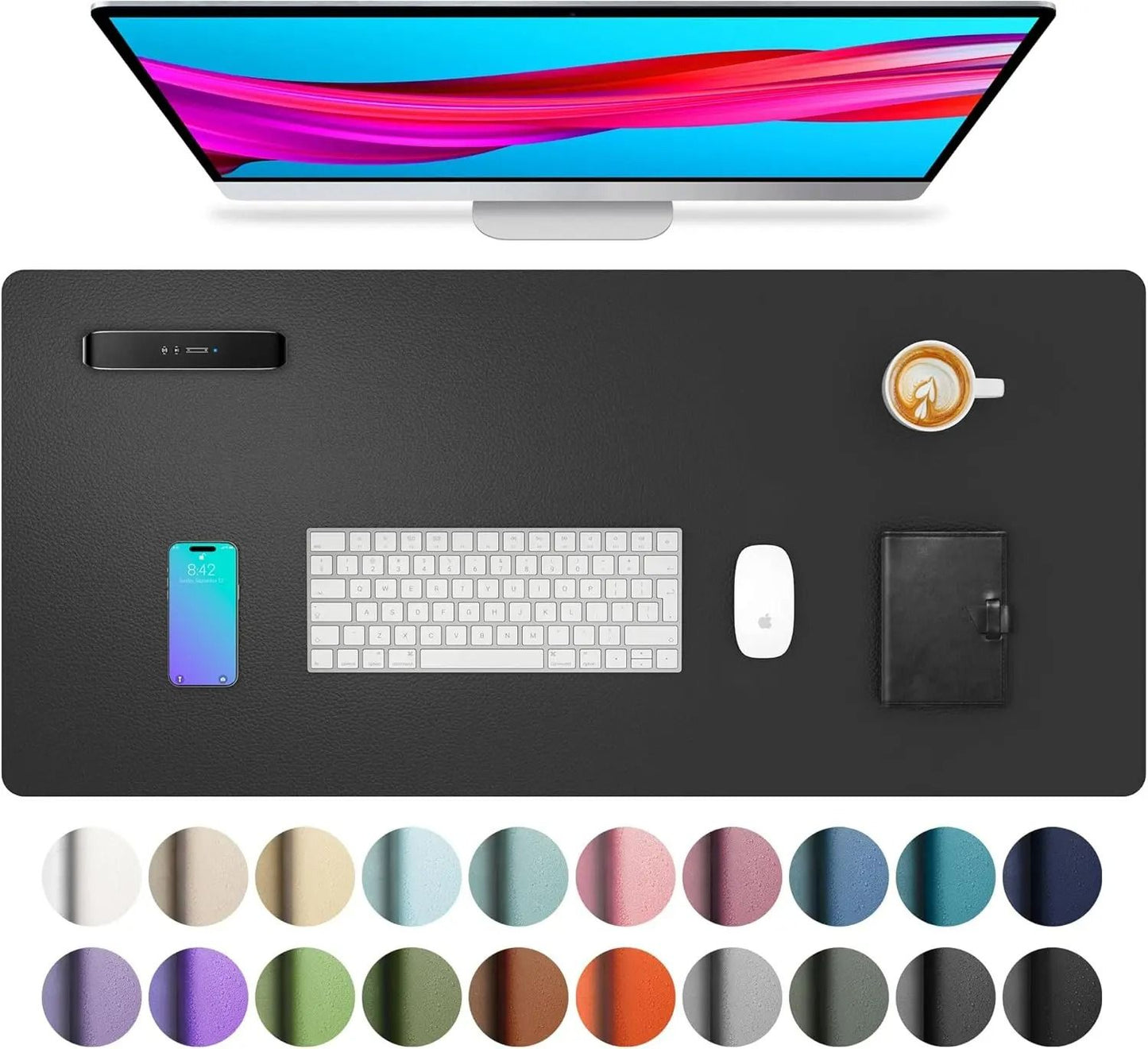 Large Waterproof PU Leather Desk Mat 15
