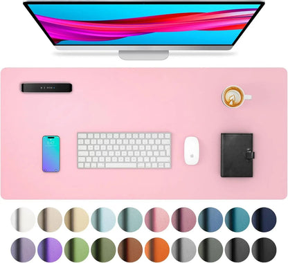 Large Waterproof PU Leather Desk Mat 16