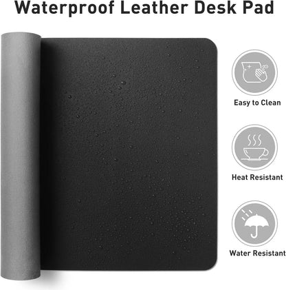 Large Waterproof PU Leather Desk Mat 2