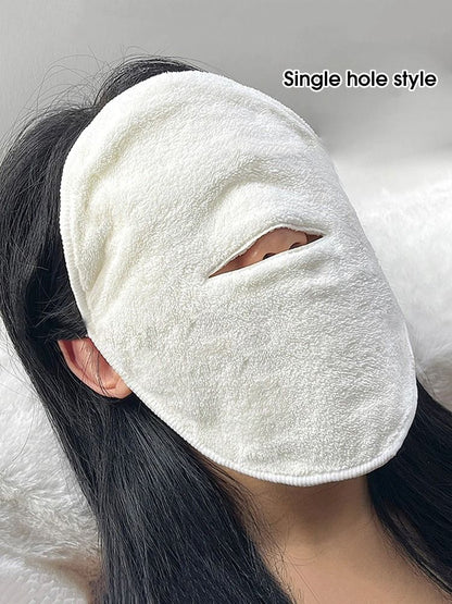 Hot Compress Steam Face Towel With Ear Loops 1