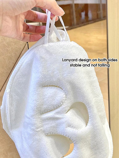 Hot Compress Steam Face Towel With Ear Loops 2