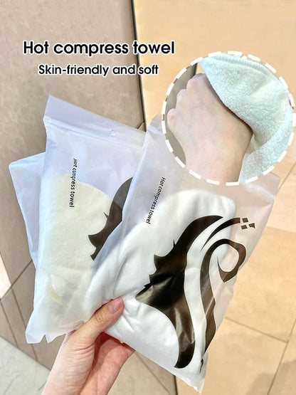 Hot Compress Steam Face Towel With Ear Loops 4