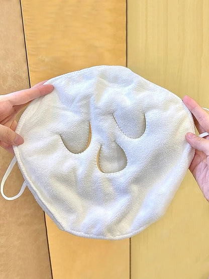 Hot Compress Steam Face Towel With Ear Loops 5