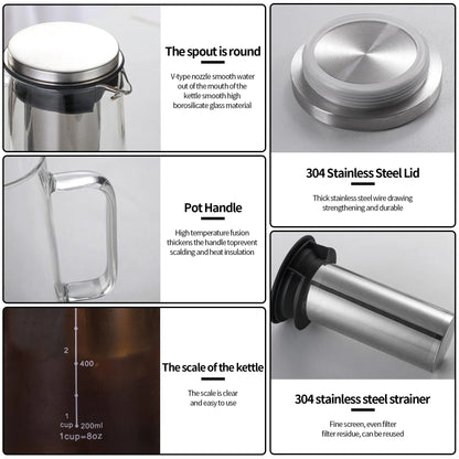 Airtight Cold Brew Coffee And Tea Maker With Glass Carafe 3