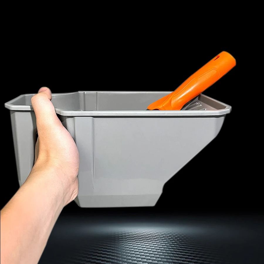 4 Inch Handheld Paint Cup With Roller Frame  Durable PP Material Large Capacity Paint Holder For Br 4