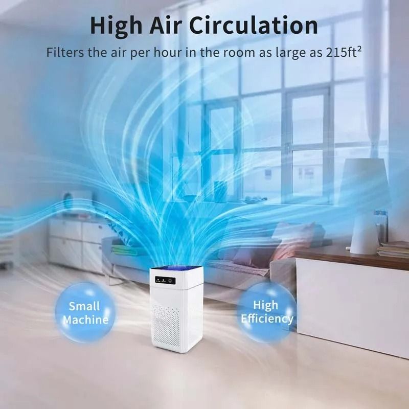 Professional Home Air Purifier With Activated Carbon Negative Ions  Quiet Formaldehyde And Odor Rem 6