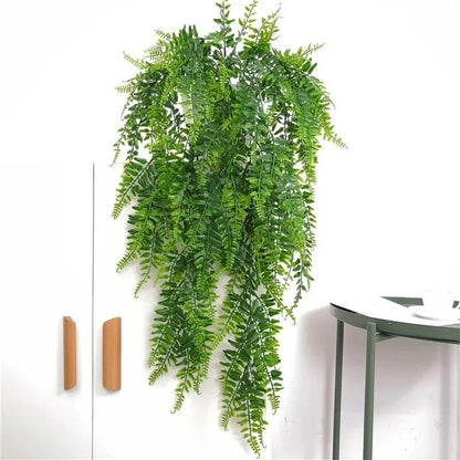 2pcs 35Inch Persian Fern Hanging Vines  Lush Artificial Greenery For Home Wall Wedding And Party De 5