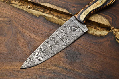 Custom 105 Damascus Steel Kitchen Knife  HandForged Full Tang Chef Knife 2