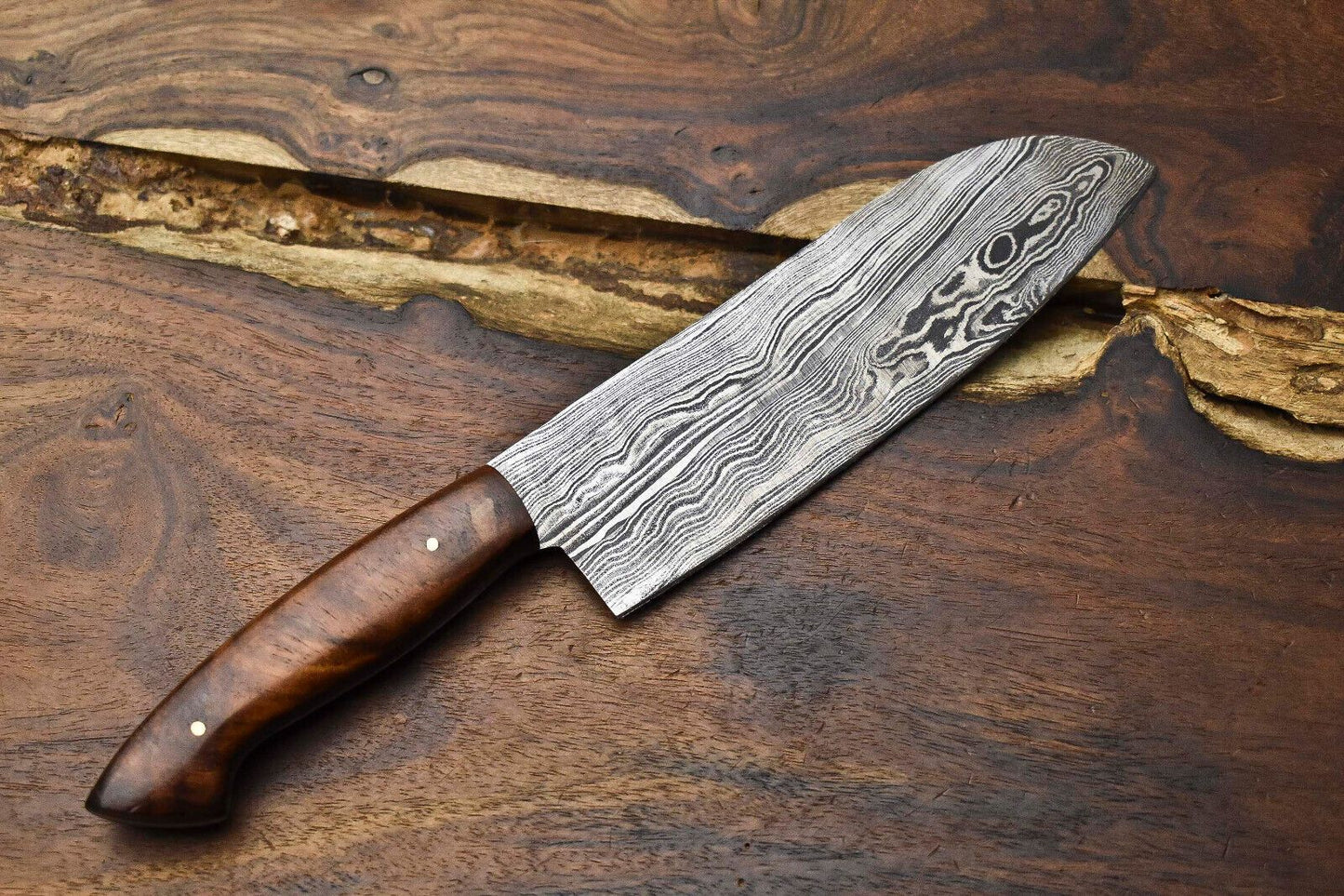 105 Inch Professional Damascus Steel Chef Knife  Handmade Full Tang Kitchen Tool 3
