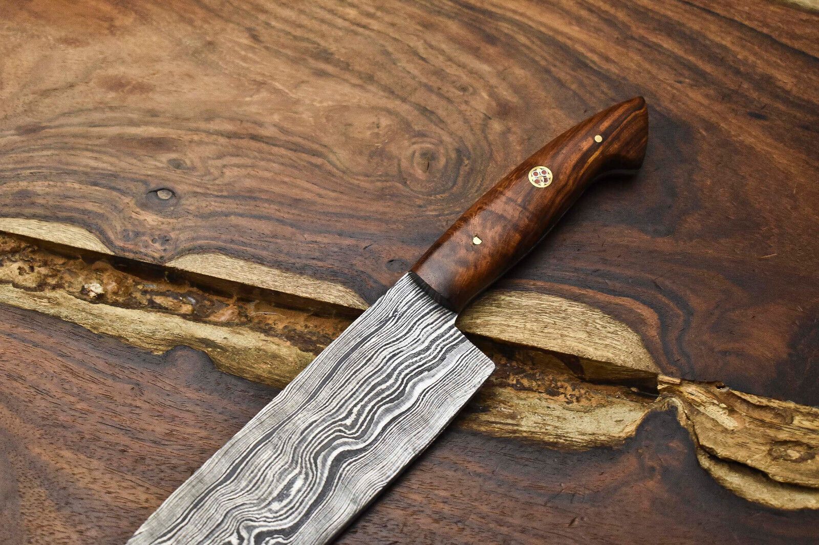 105 Inch Professional Damascus Steel Chef Knife  Handmade Full Tang Kitchen Tool 1