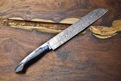 Custom 11 Damascus Steel Kitchen Knife  HandForged Full Tang Chef Knife 3