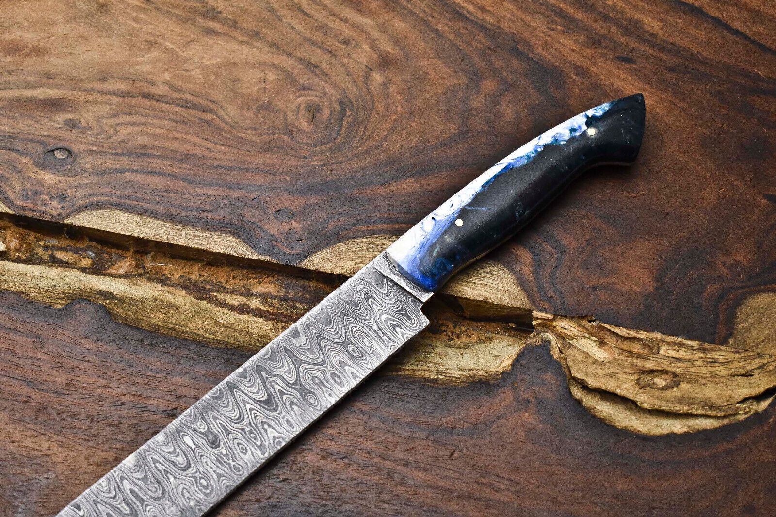 Custom 11 Damascus Steel Kitchen Knife  HandForged Full Tang Chef Knife 1