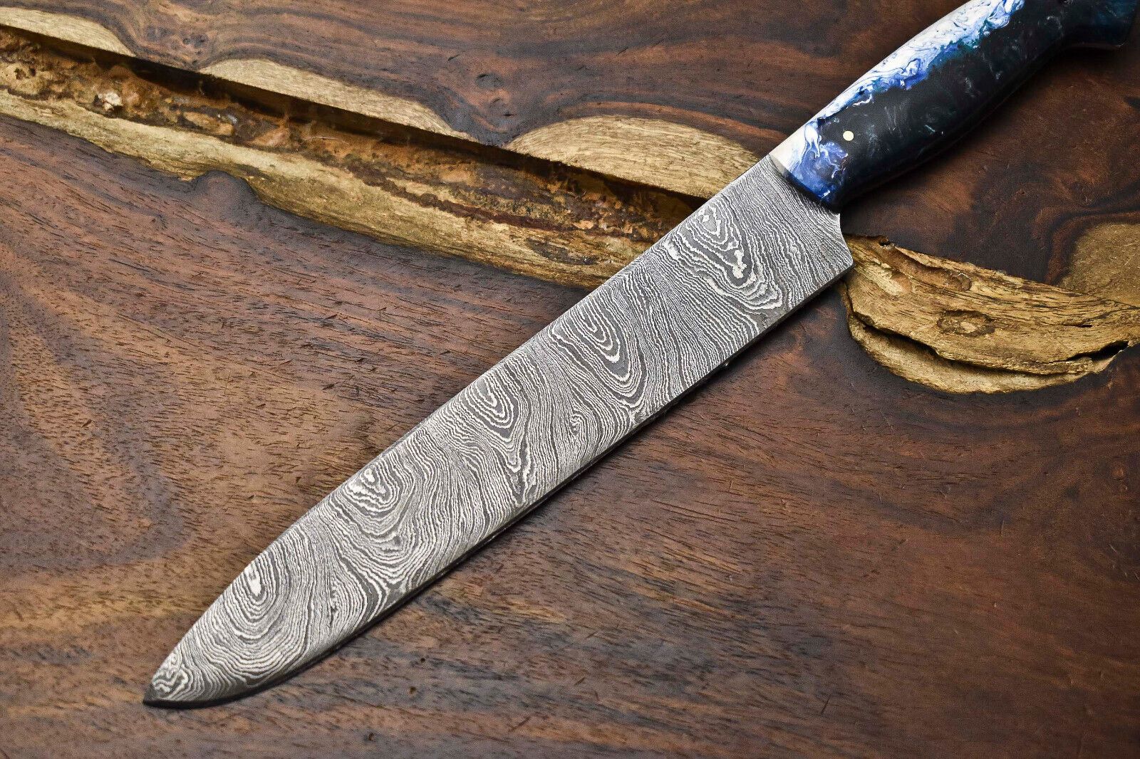 13 Handmade Damascus Steel Chef Knife  Full Tang Professional Kitchen Blade 2