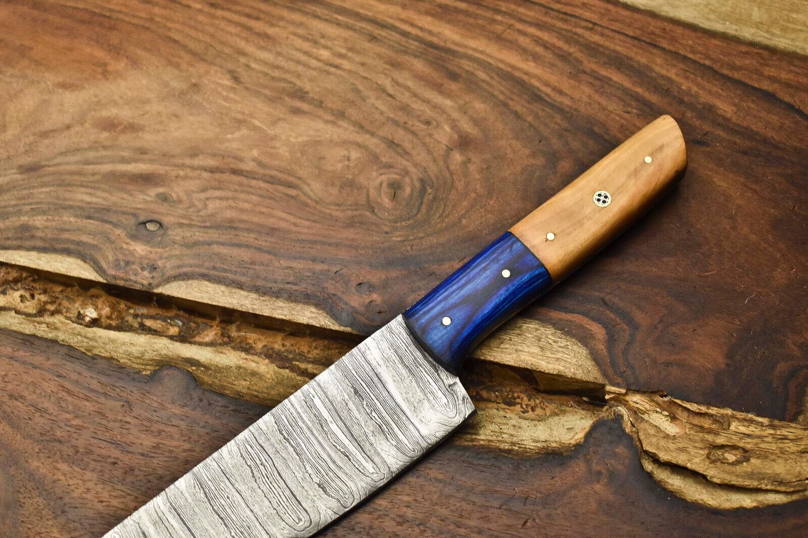 12 Handmade Damascus Steel Chef Knife  Full Tang Professional Kitchen Blade 1