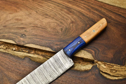 12 Handmade Damascus Steel Chef Knife  Full Tang Professional Kitchen Blade 1