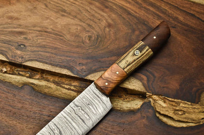 12 Artisan Handmade Damascus Steel Chef Knife  Sharp  Balanced Tool 1