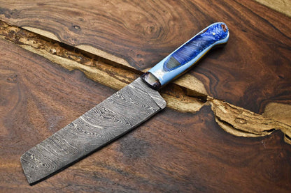 Custom 12 Inch Damascus Chef Knife | Premium Full Tang Kitchen Knife