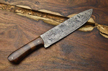 Custom 12 Inch Damascus Chef Knife  HandForged Full Tang Kitchen Knife 3