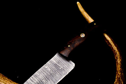 12" Damascus Steel Chef Knife | Hand-Forged Blade for Kitchen Professionals