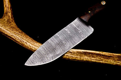 12" Damascus Steel Chef Knife | Hand-Forged Blade for Kitchen Professionals