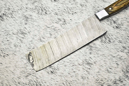 Professional 12 Handmade Chef Knife  Damascus Steel Full Tang Blade 2