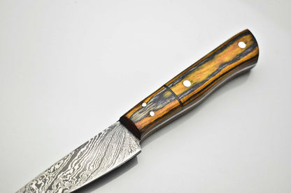 Handmade Damascus Steel Chef Knife  Full Tang Kitchen Knife  Professional HandForged Cooking Blade 1