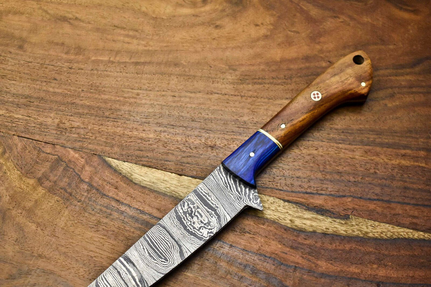 10 Handmade Damascus Steel Chef Knife  Full Tang Professional Kitchen Blade 1