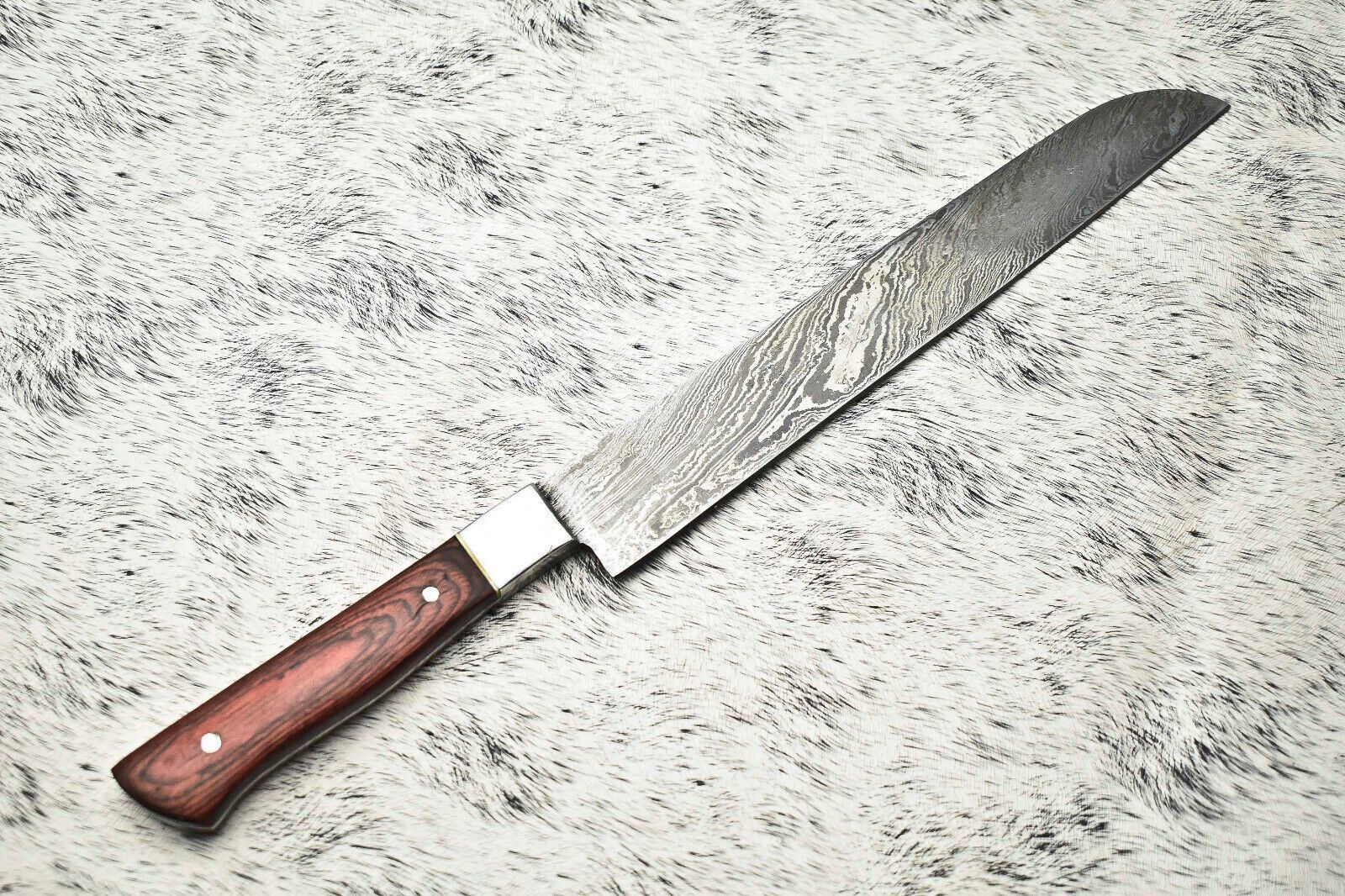 14 Handmade Damascus Steel Chef Knife  Full Tang Custom Kitchen  Sport Blade 3