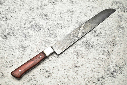 14 Handmade Damascus Steel Chef Knife  Full Tang Custom Kitchen  Sport Blade 3