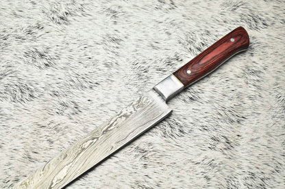 14 Handmade Damascus Steel Chef Knife  Full Tang Custom Kitchen  Sport Blade 1