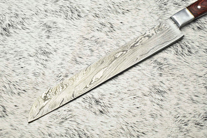 14 Handmade Damascus Steel Chef Knife  Full Tang Custom Kitchen  Sport Blade 2
