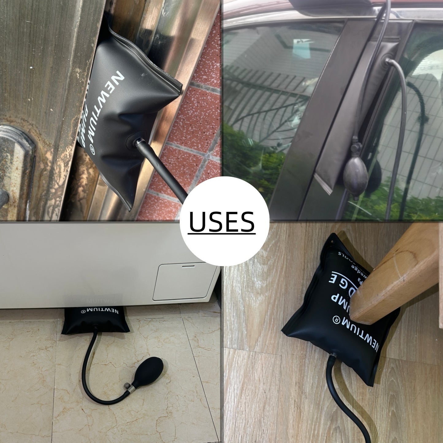 Universal Auto Door Unlock Key Set With Air Pump Emergency Car Lockout Tools Kit Vehicle Rescue Loc 2