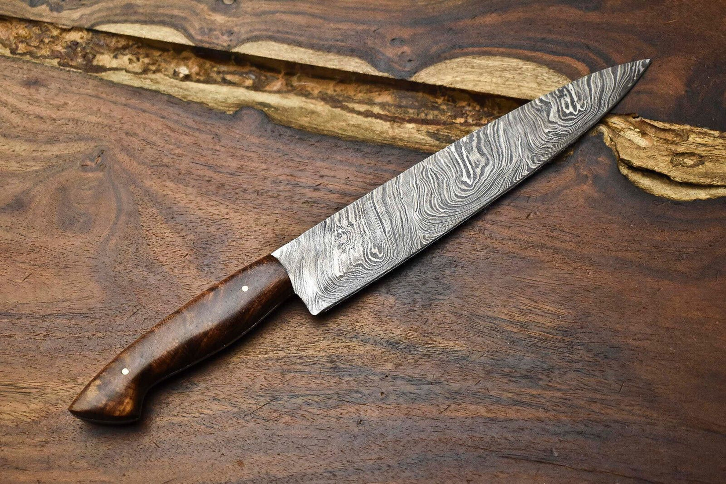 11 Handmade Damascus Steel Chef Knife  Full Tang Kitchen Cooking Blade 3