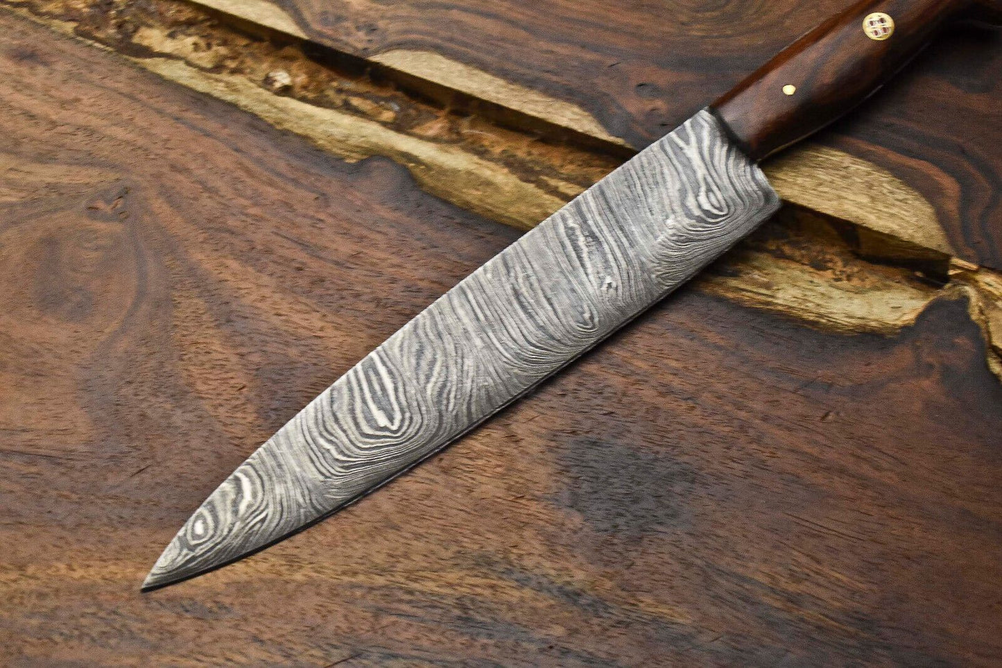 11 Handmade Damascus Steel Chef Knife  Full Tang Kitchen Cooking Blade 2