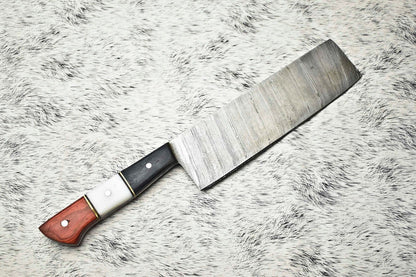 Custom 11 Damascus Steel Chef Knife  Handmade Full Tang Kitchen Knife 3