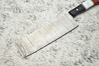 Custom 11 Damascus Steel Chef Knife  Handmade Full Tang Kitchen Knife 2