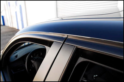 Car Chrome Delete Wrap, Black Matte Vinyl Roll, Window Trim Film for Roof Hood Pillar