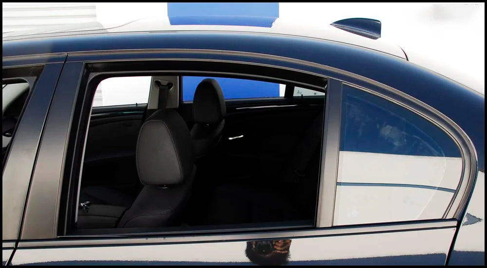 Car Chrome Delete Wrap, Black Matte Vinyl Roll, Window Trim Film for Roof Hood Pillar