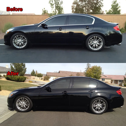 Car Chrome Delete Wrap, Black Matte Vinyl Roll, Window Trim Film for Roof Hood Pillar