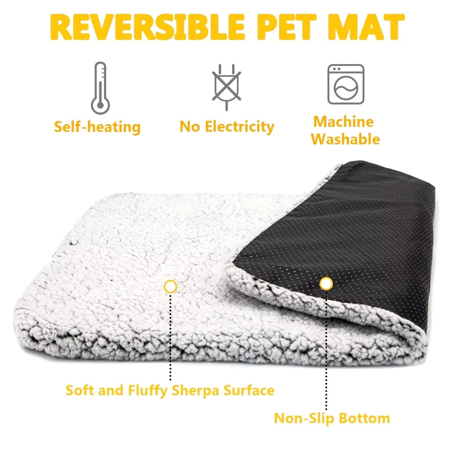 Self Heating Pet Cushion Mat For Dogs And Cats 3