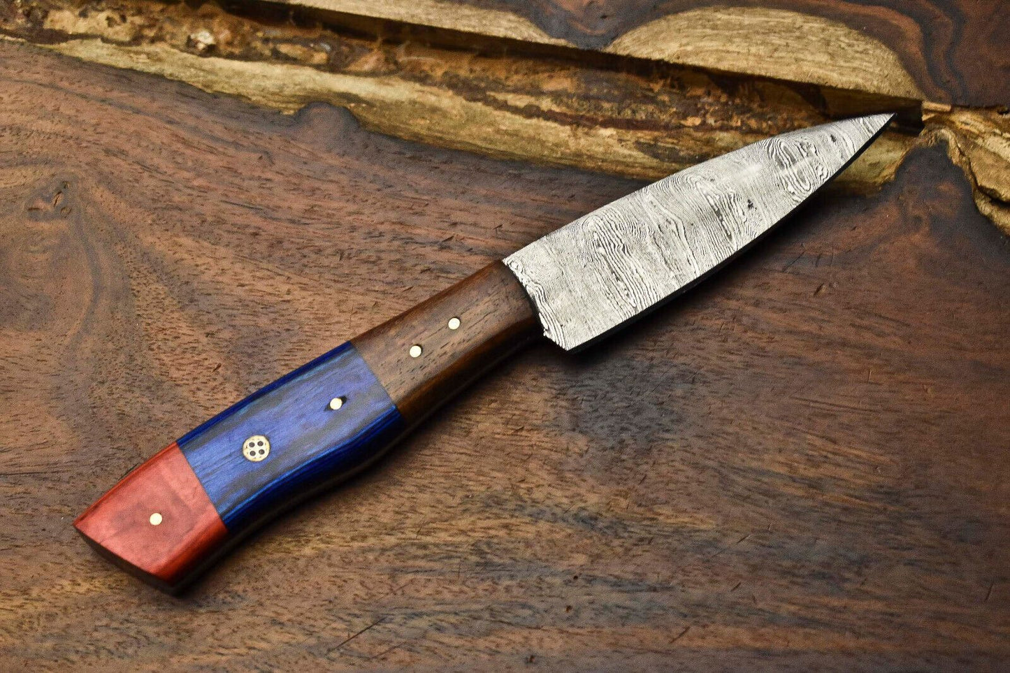 Handmade 8 Damascus Steel Chef Knife  Sharp Kitchen Cooking Knife 3