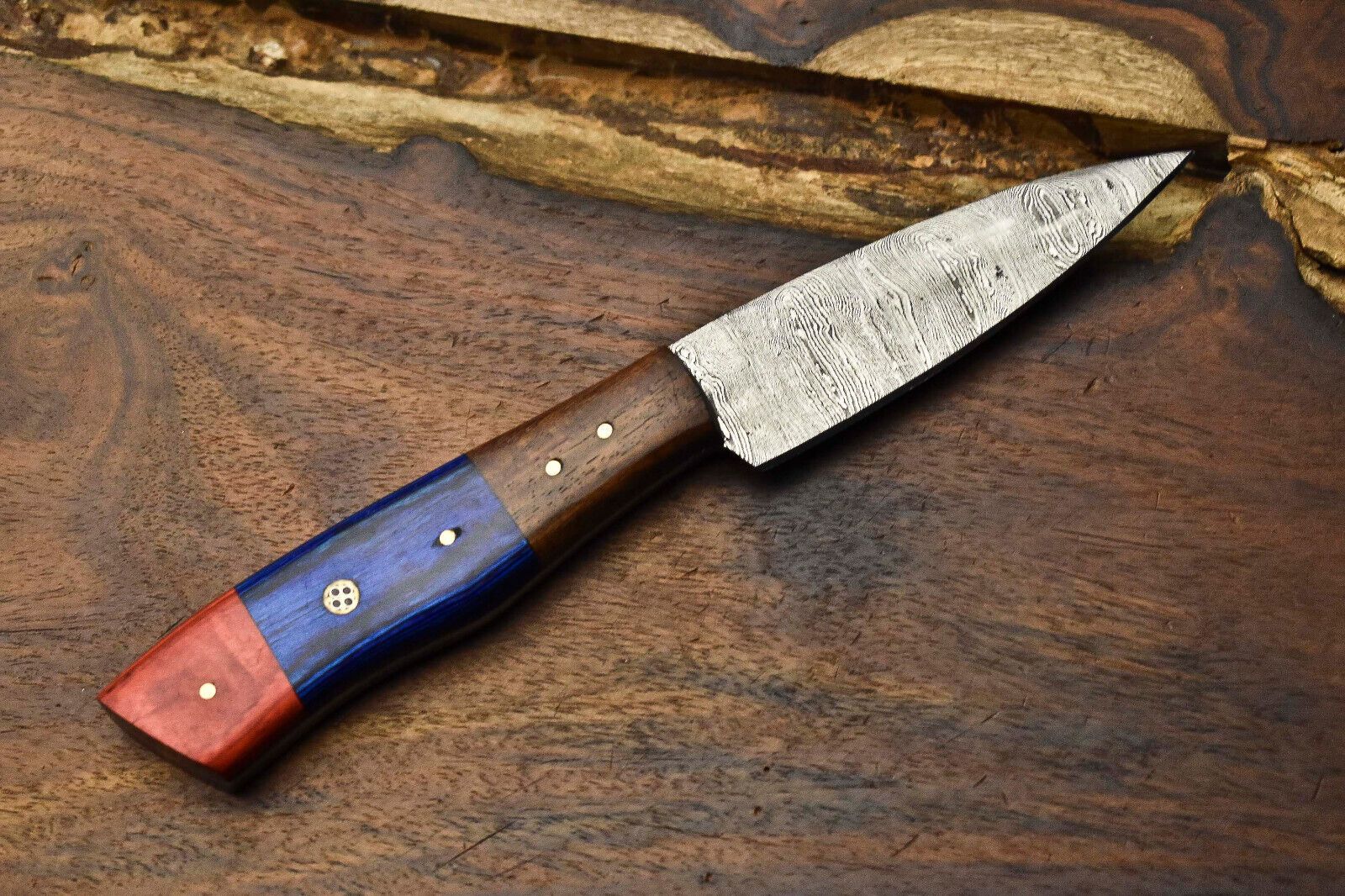 Handmade 8 Damascus Steel Chef Knife  Sharp Kitchen Cooking Knife 3