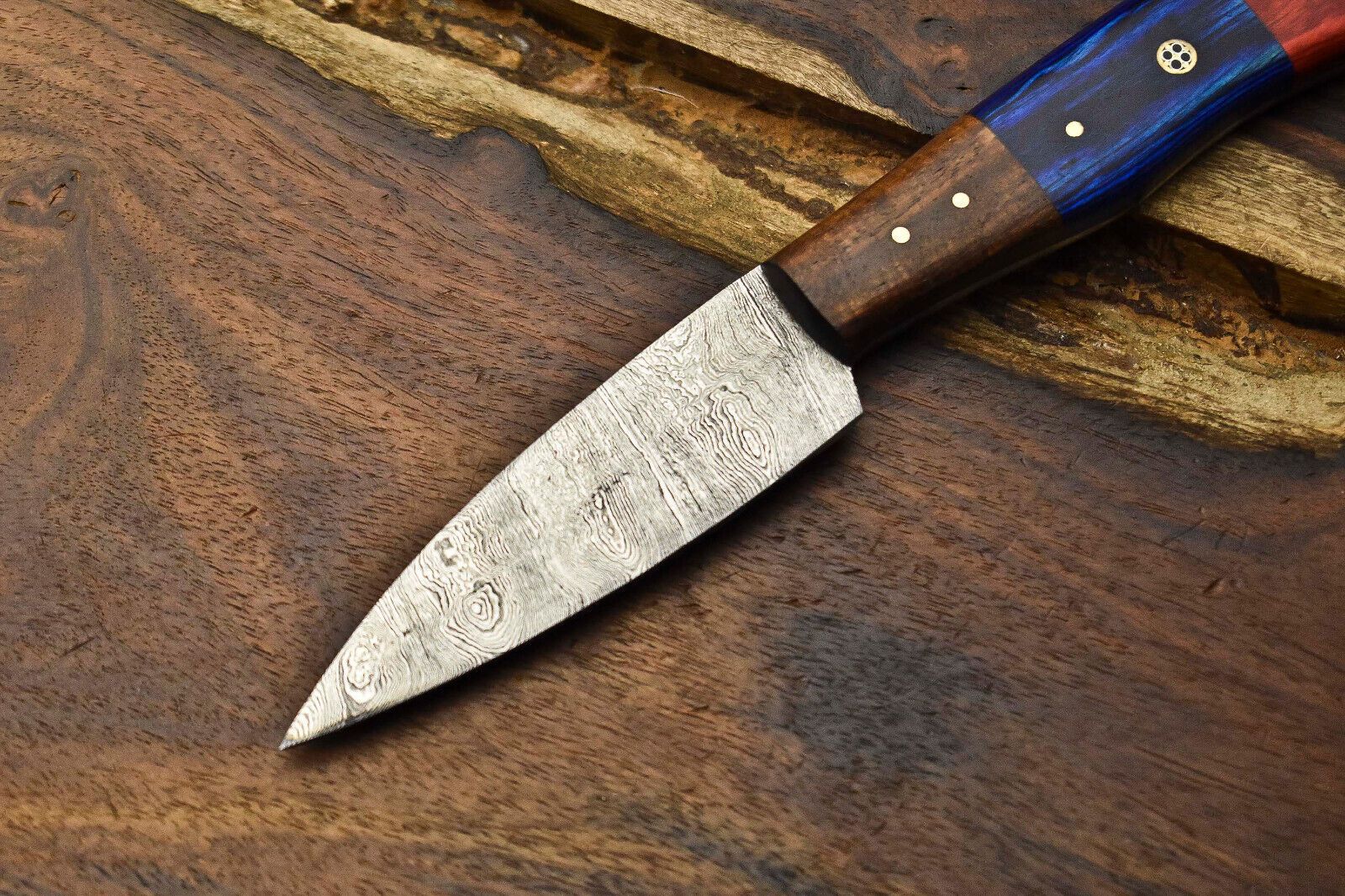 Handmade 8 Damascus Steel Chef Knife  Sharp Kitchen Cooking Knife 2