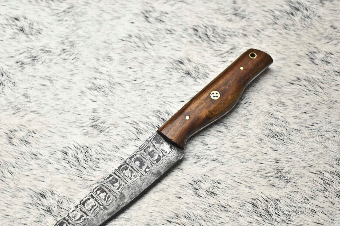 Handmade Damascus Steel Chef Knife  Full Tang Professional Kitchen Blade 1