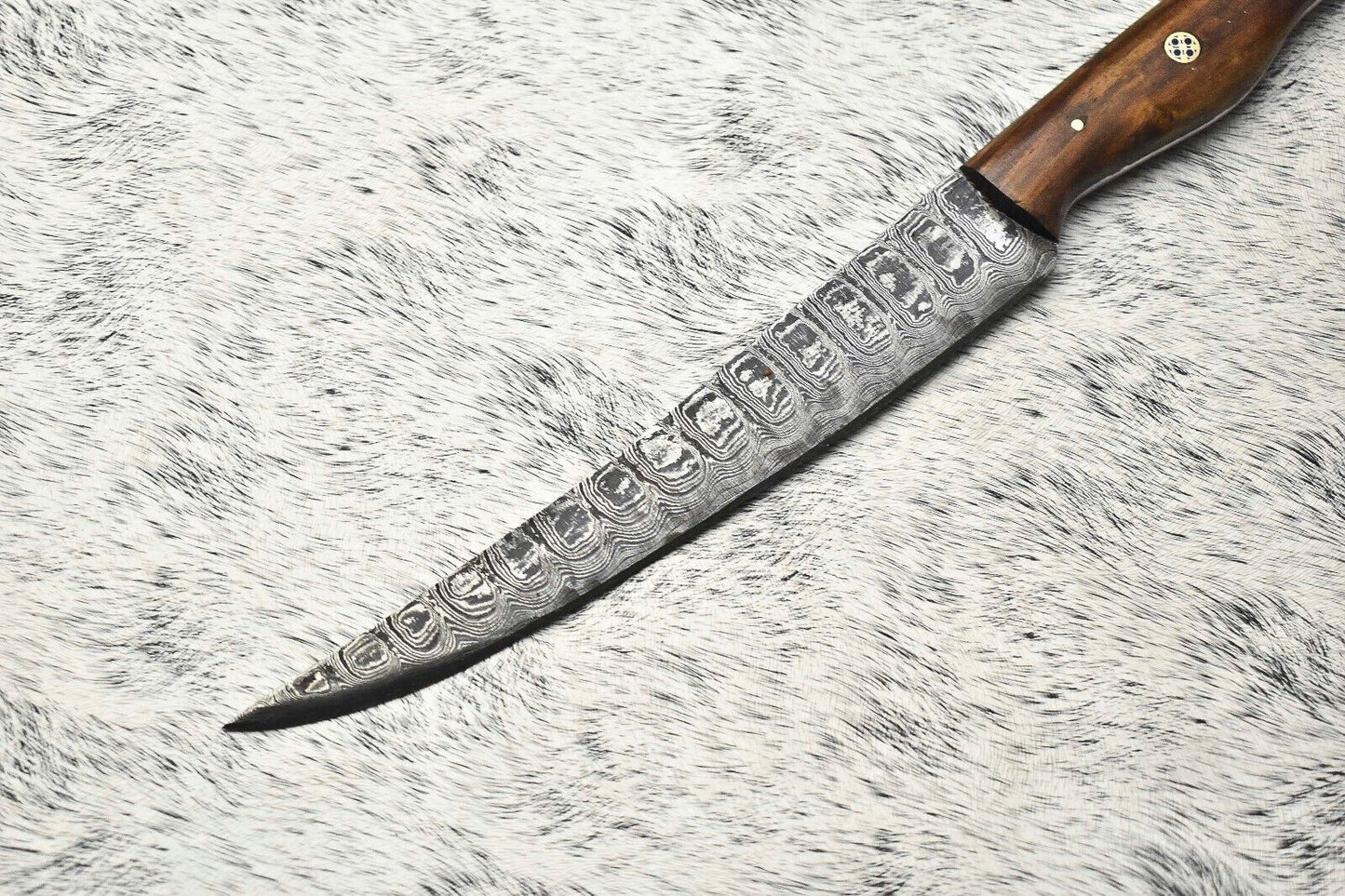 Handmade Damascus Steel Chef Knife  Full Tang Professional Kitchen Blade 2